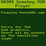 Wasm4 Gameboy VGM Player